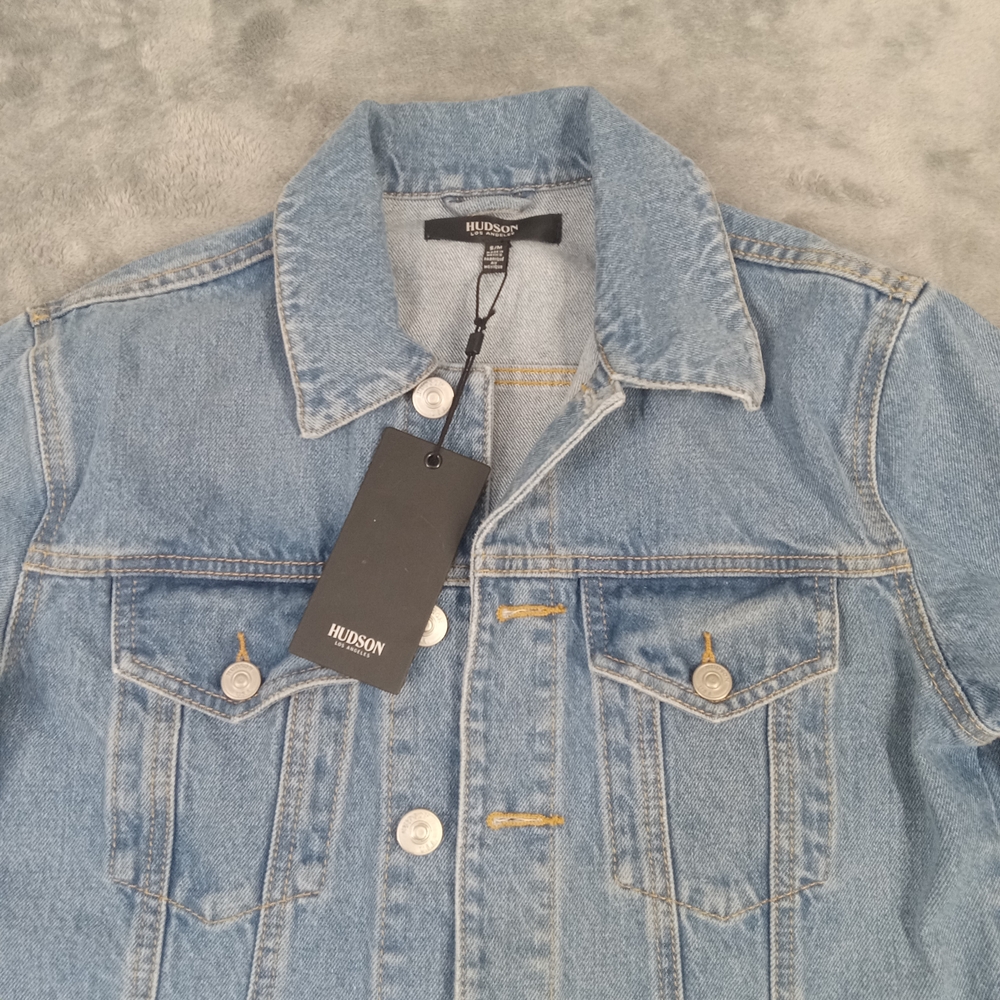 Hudson Los Angeles Light Blue Denim Jacket Size Medium Women's NWT